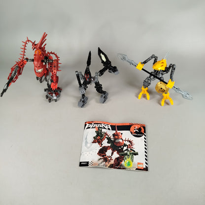 LEGO Bionicle Piraka Set von 3 Figuren – mit Waffen & Zubehör