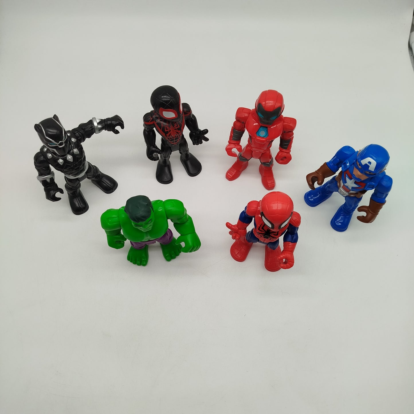 Mattel Marvel Actionfiguren Set von 6 Superhelden – Spider-Man, Iron Man, Hulk