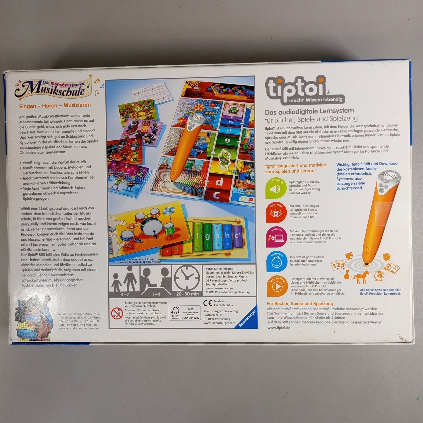 Ravensburger tiptoi Die monsterstarke Musikschule Lernspiel