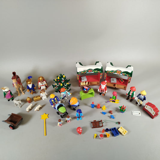 Playmobil Weihnachtsmarkt & Krippenspiel Set – Figuren & Zubehör
