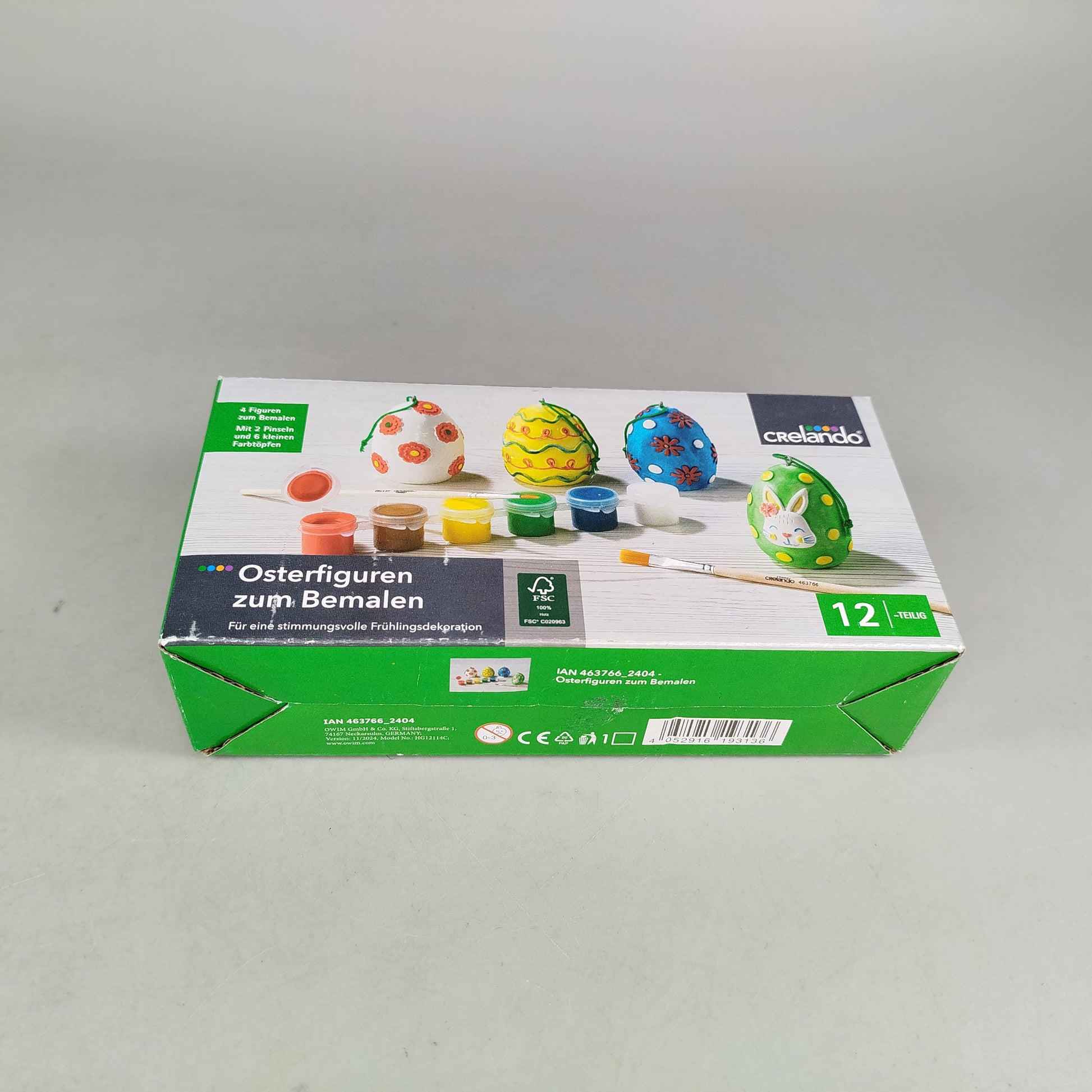 Crelando Bastelset Osterfiguren 🎨🖌️, wie neu, ab 10 11 12 Jahre | ✅ geprüft 
