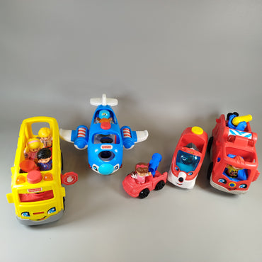 Fisher-Price Little People Fahrzeugset – Set von Spielfahrzeugen