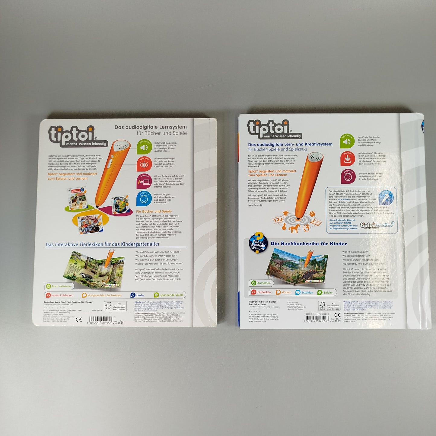 Ravensburger tiptoi Bücher-Set - Tiere & Dinosaurier