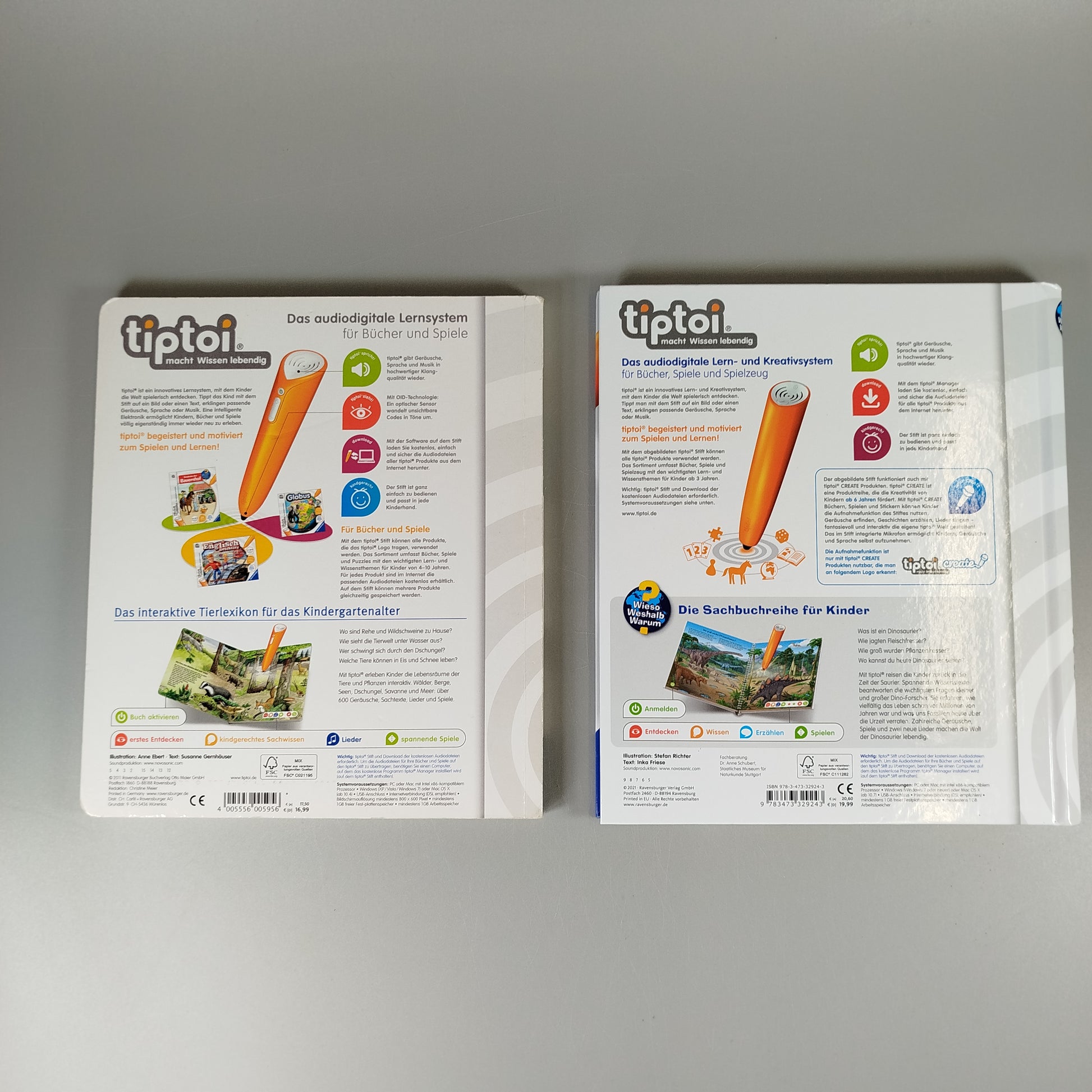 Ravensburger tiptoi Bücher-Set - Tiere & Dinosaurier