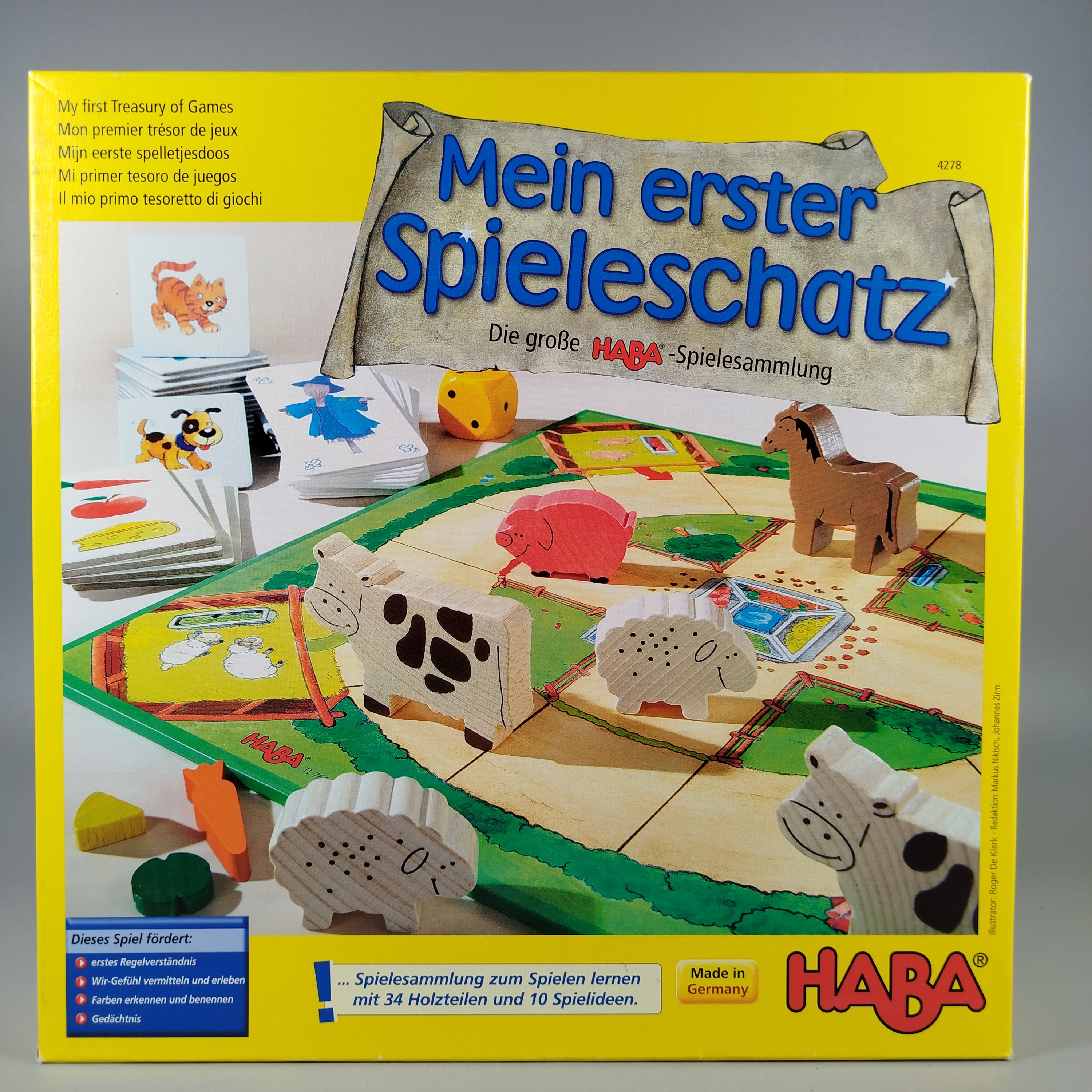 HABA Mein erster Spieleschatz – Brettspiel-Set für Kinder