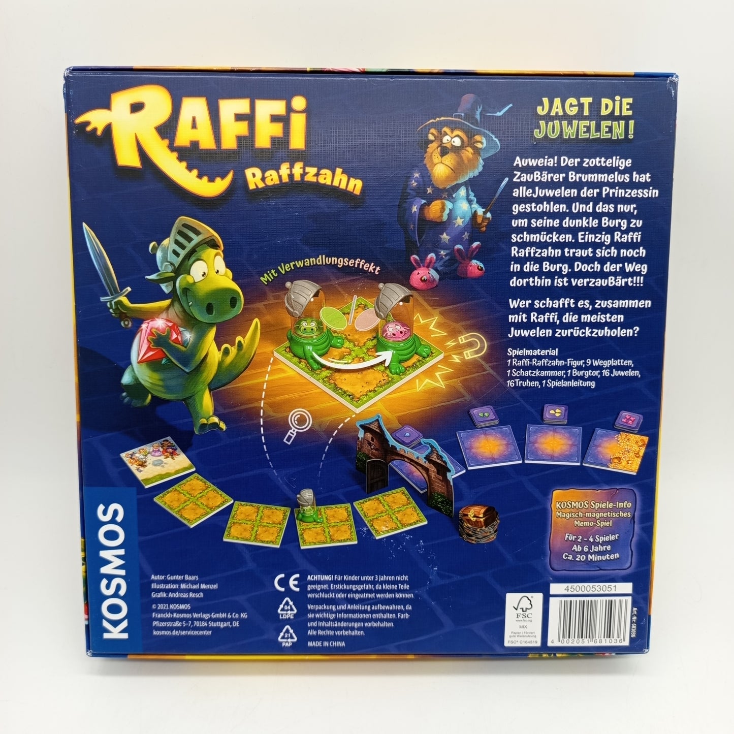 KOSMOS Raffi Raffzahn Juwelen Spiel, gebraucht, ab 6 7 8 Jahre | ✅ geprüft 