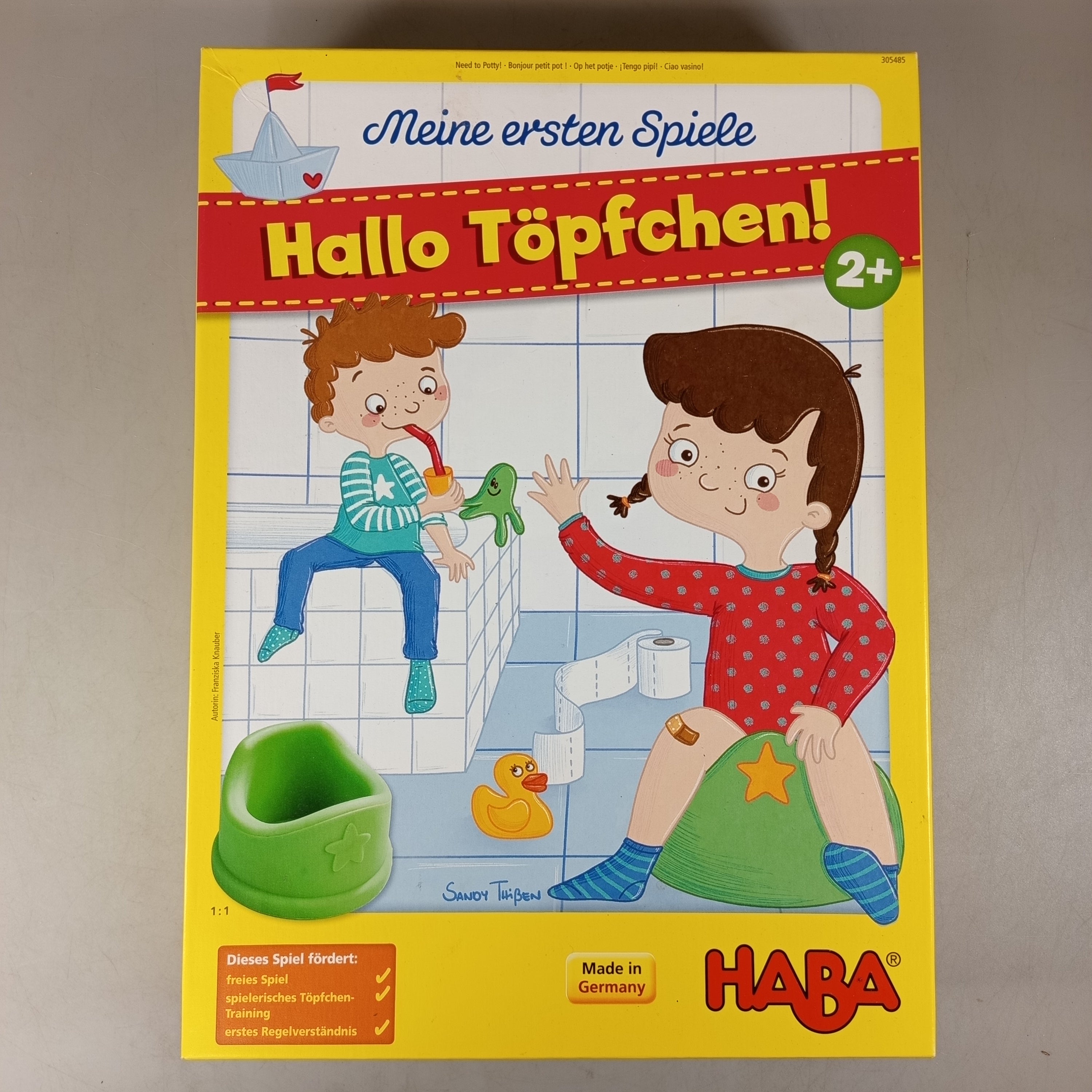 HABA Bundle Meine ersten Spiele Hallo Töpfchen 305485 Brettspiel, ab 1 Jahr 