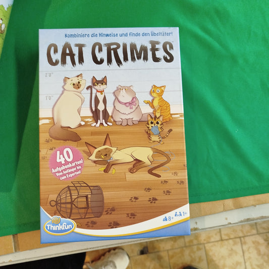ThinkFun Cat Crimes Logikspiel – Deduktionsspiel ab 8 Jahren, OVP