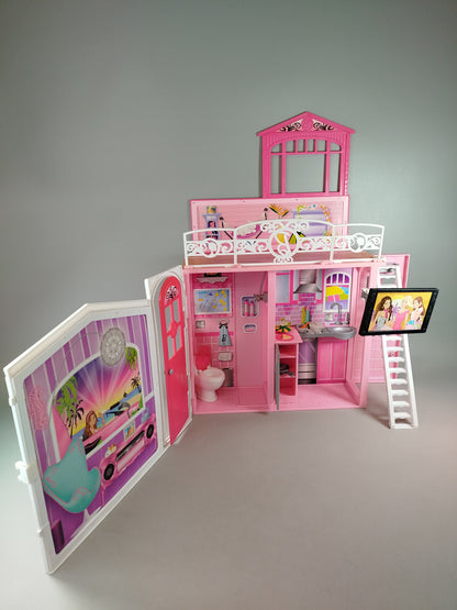 Barbie Puppenhaus mit 5 Puppen & Möbeln