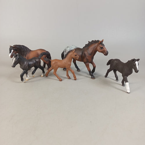 Schleich Bundle Pferde 5x Figuren, gebraucht, ab 3 4 5 Jahre | ✅ geprüft 