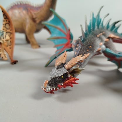 Schleich Dinosaurier & Drache Set von 4 Figuren, sehr gut