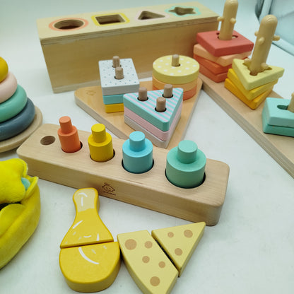 Bundle Holz Steckpuzzle & Sortierer