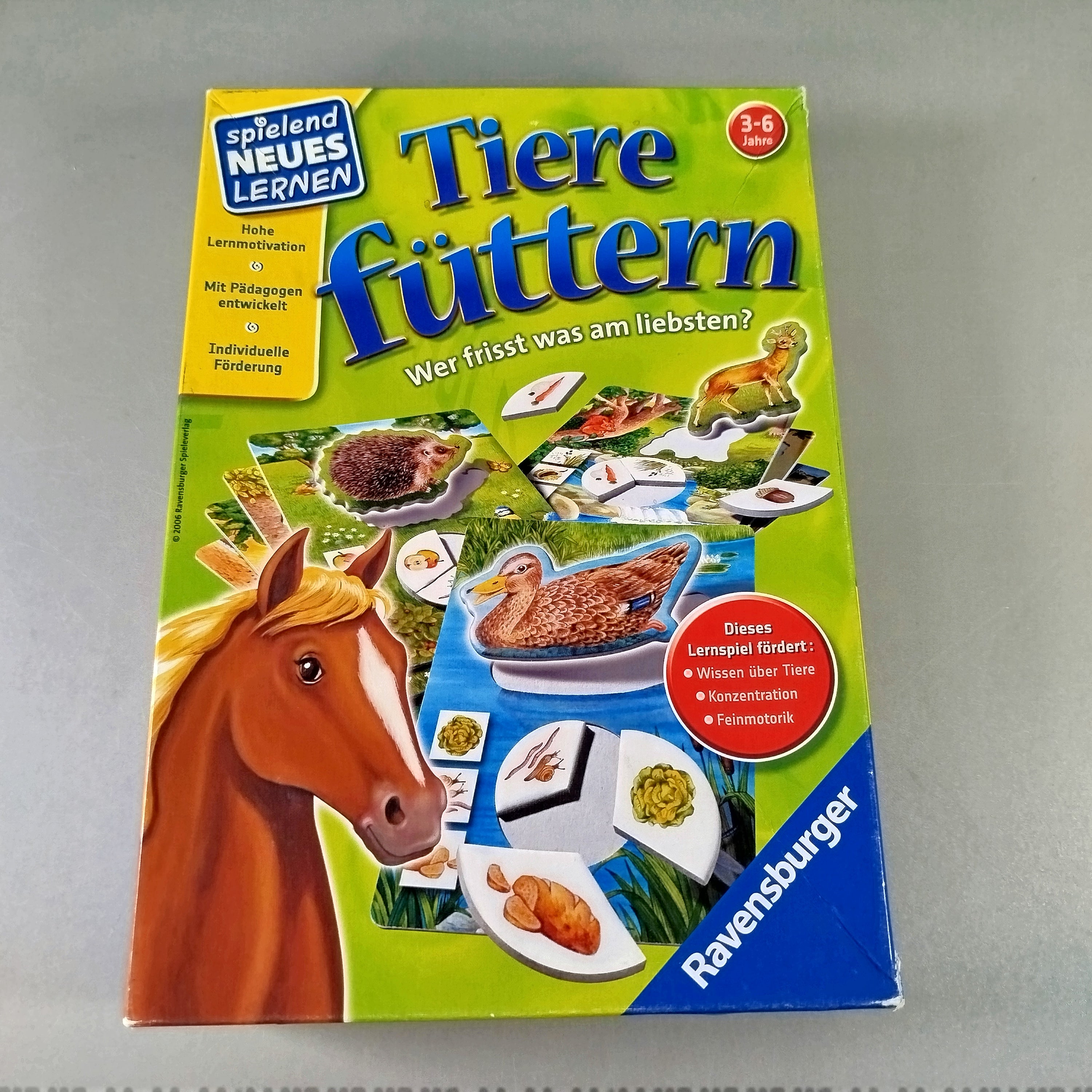 Ravensburger Gesellschaftsspiel - Tiere füttern, gebraucht