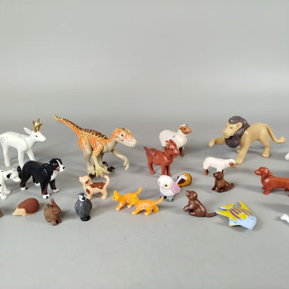 Playmobil Tierfiguren Set von 30 Bauernhof- und Wildtieren