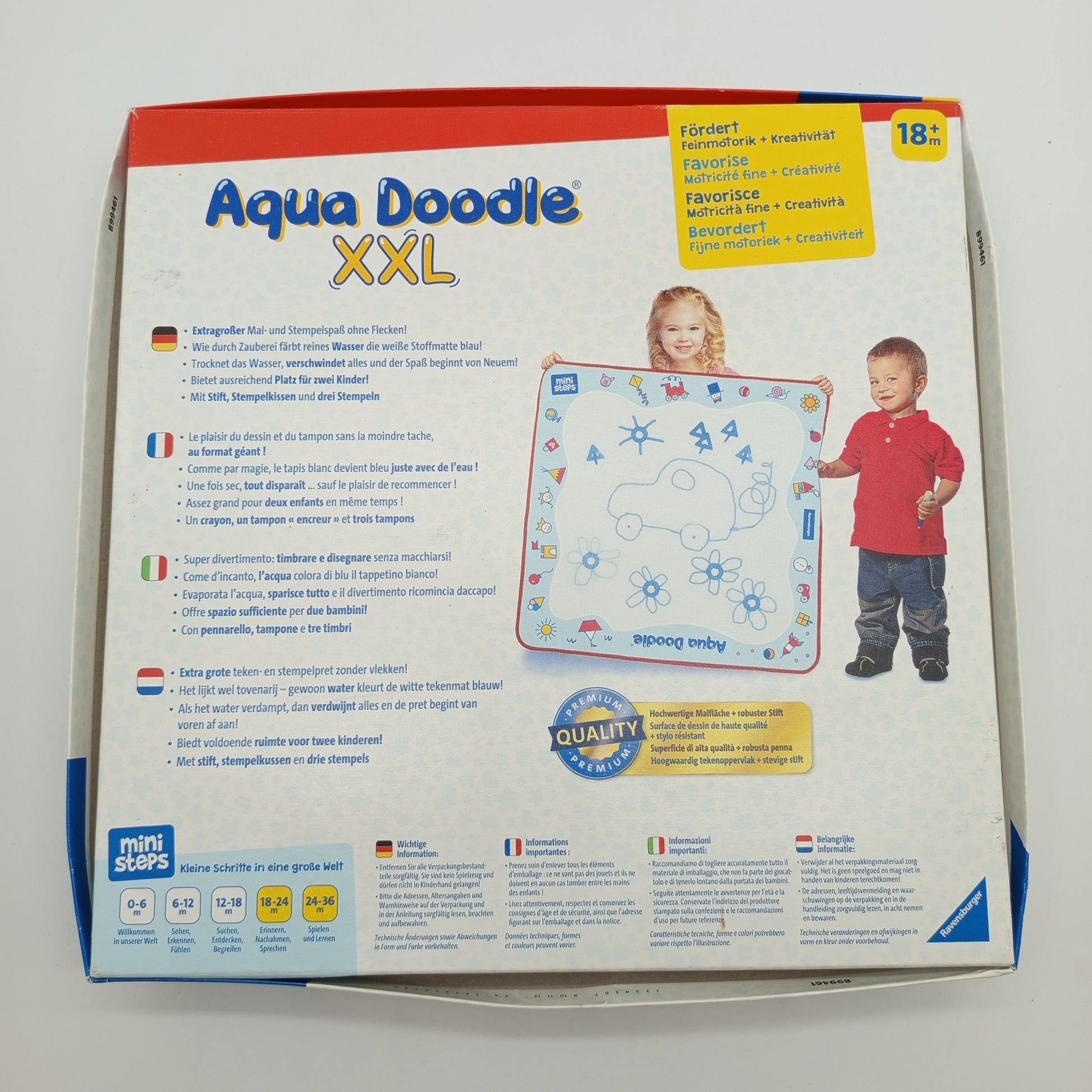 Ravensburger Aqua Doodle XXL – Wasser-Malmatte mit Stempeln, OVP