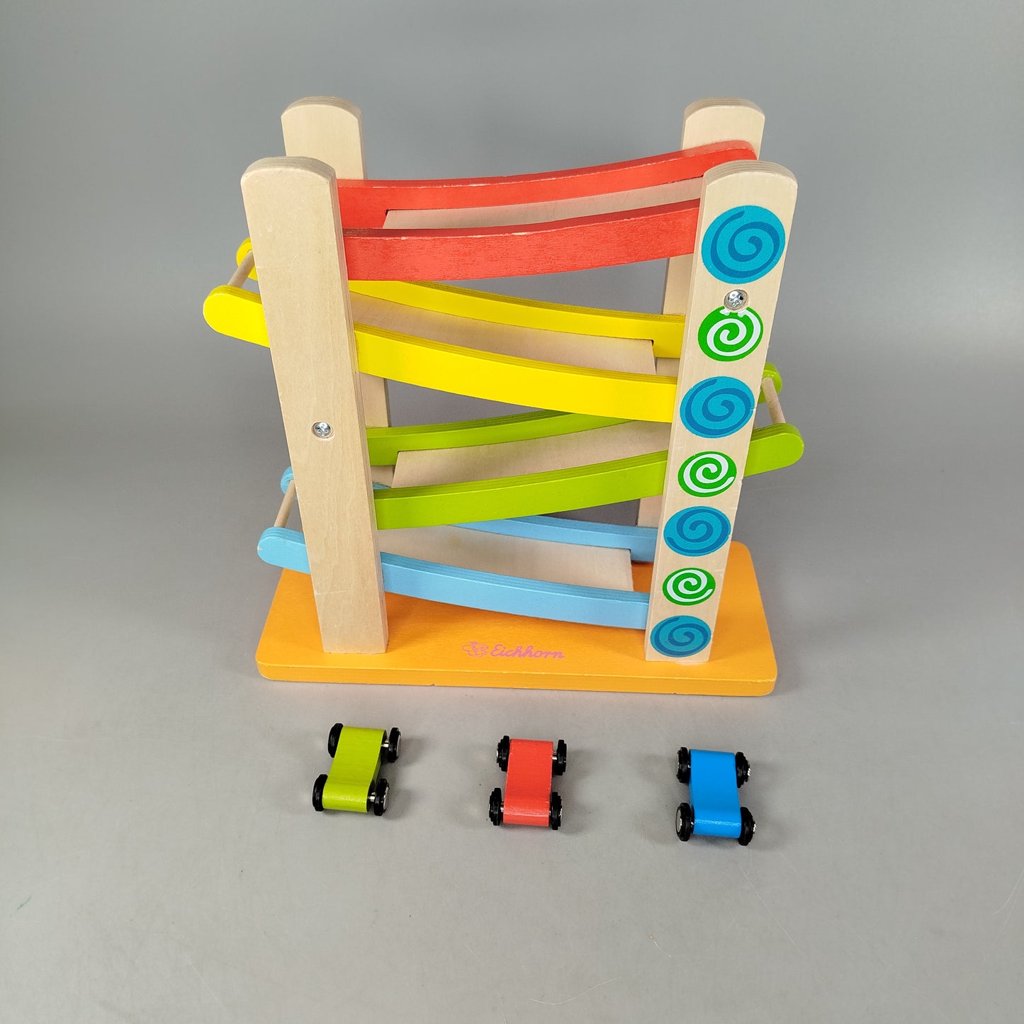 Eichhorn Holz-Rennbahn 🚗💥, gebraucht, ab 3 4 5 Jahre | ✅ geprüft 