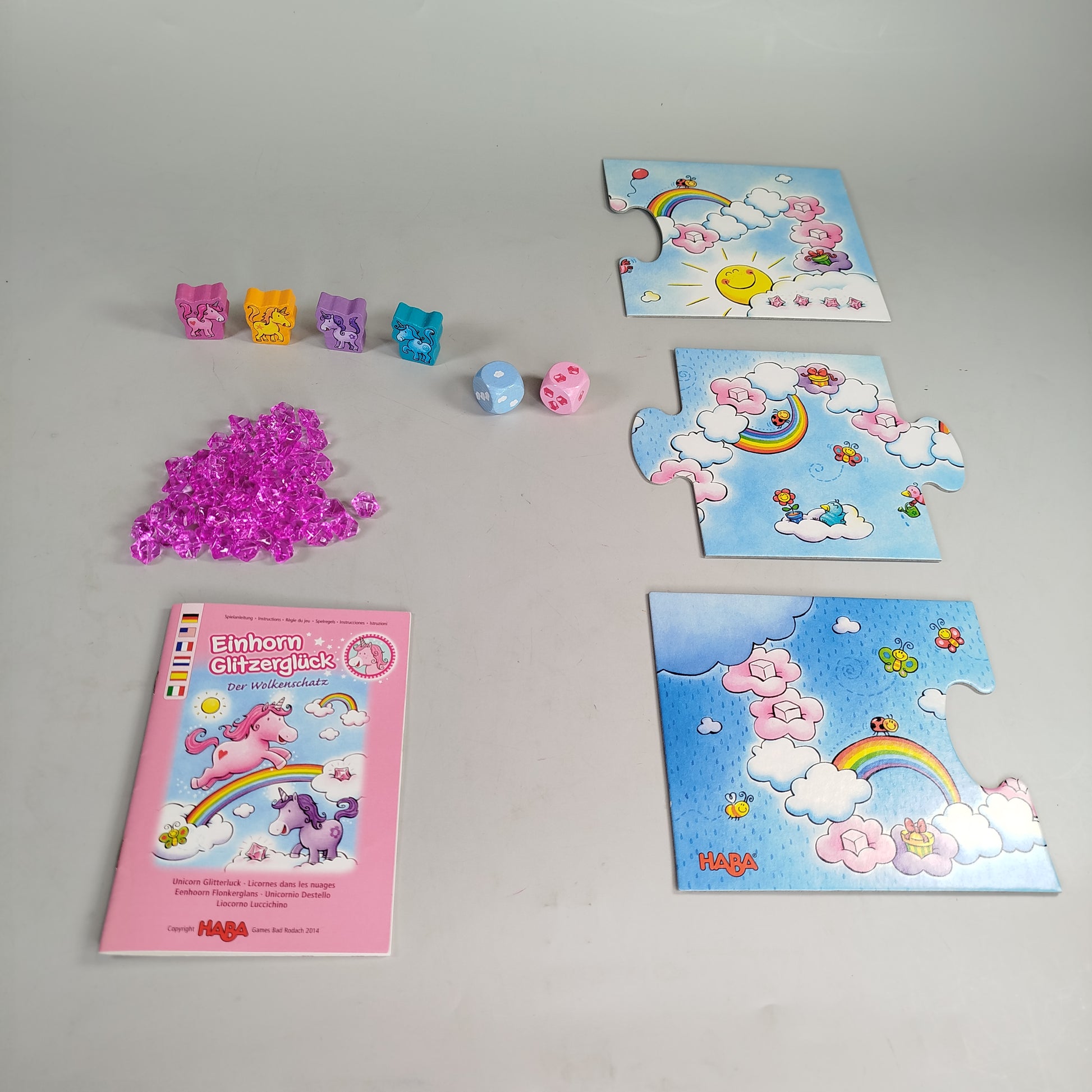 Verschiedene Marken Spielebundle Einhorn Glitzerglück & Frozen Spielesammlung