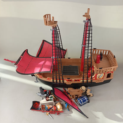 Playmobil Piraten Piratenschiff 🙂🏴‍☠️, gebraucht, ab 6 7 8 Jahre | ✅ geprüft 