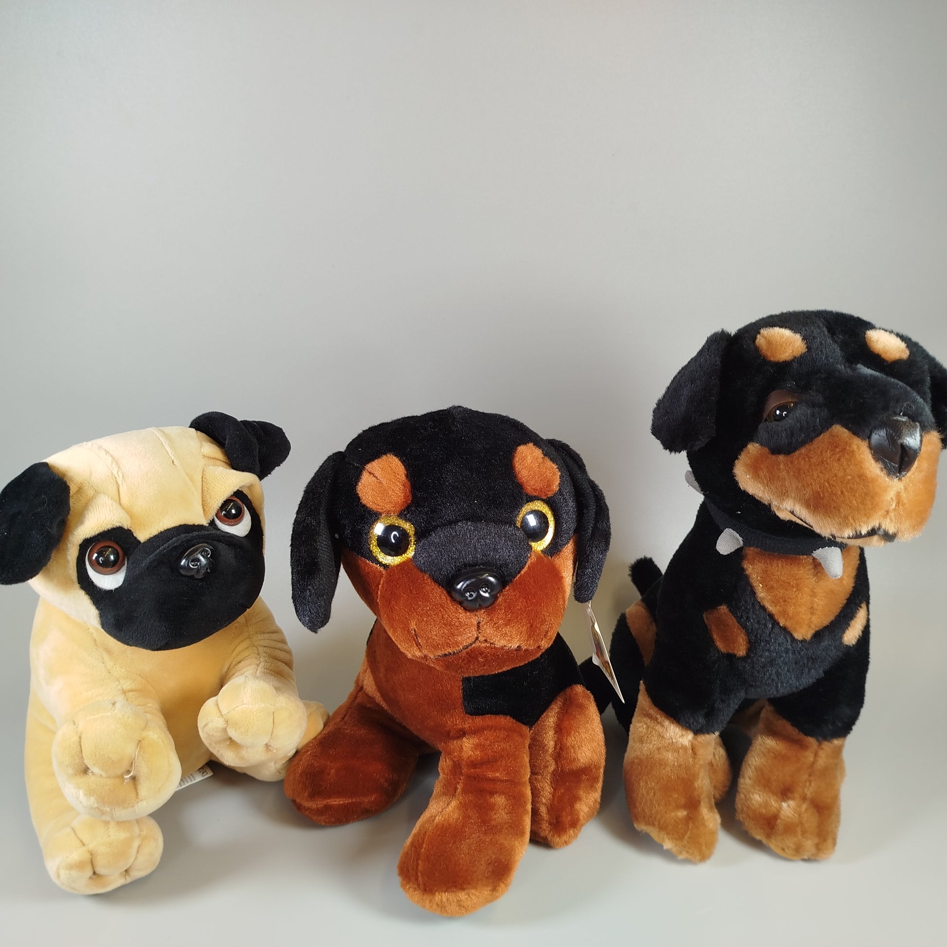  Stofftiere- Verschiedene Hunderassen - Set von 6
