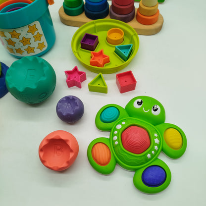 Bundle Stapelturm & Formensortierer Sensorik Spielzeug