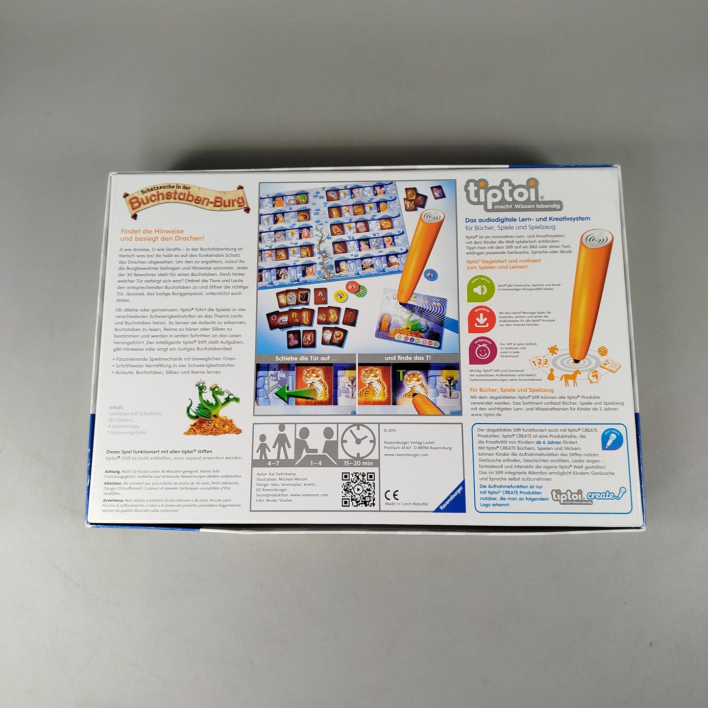 Ravensburger tiptoi Schatzsuche in der Buchstaben-Burg Spiel