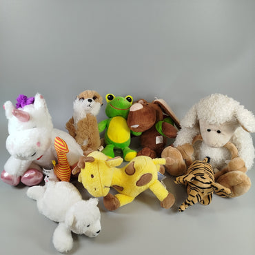  Stofftiere set aus 9