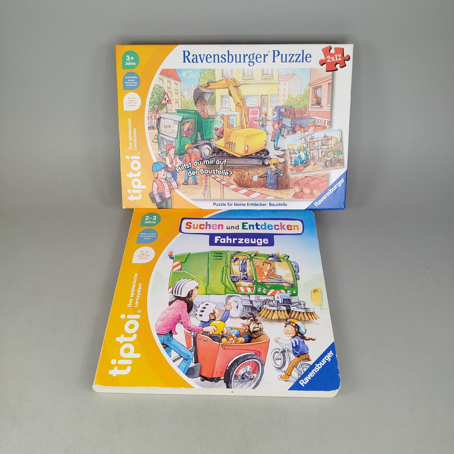 Ravensburger Bundle tiptoi Fahrzeuge Puzzle & Buch