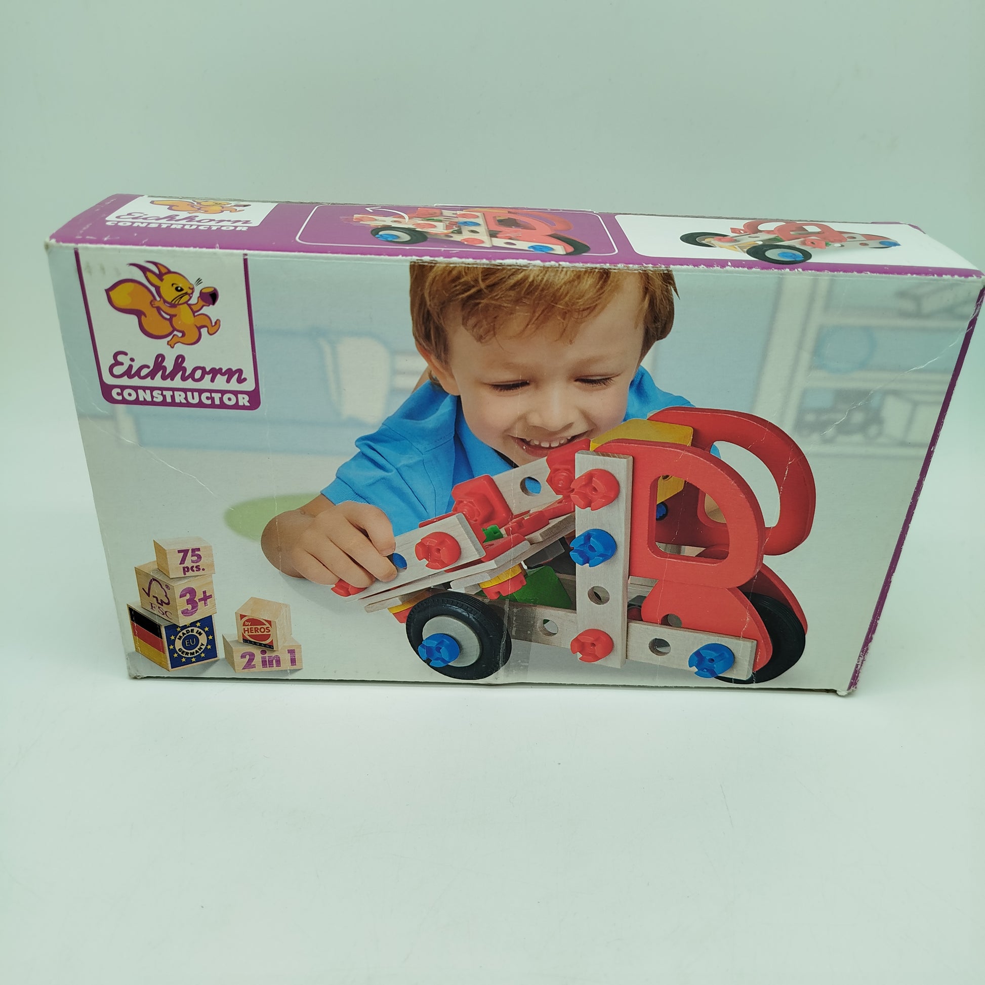 Eichhorn Constructor Konstruktionsset Holz, wie neu, ab 3 Jahre 
