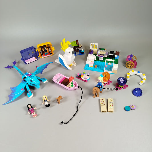 LEGO Friends & Elves Konvolut ca. 1,9 kg mit Figuren und Anleitungen