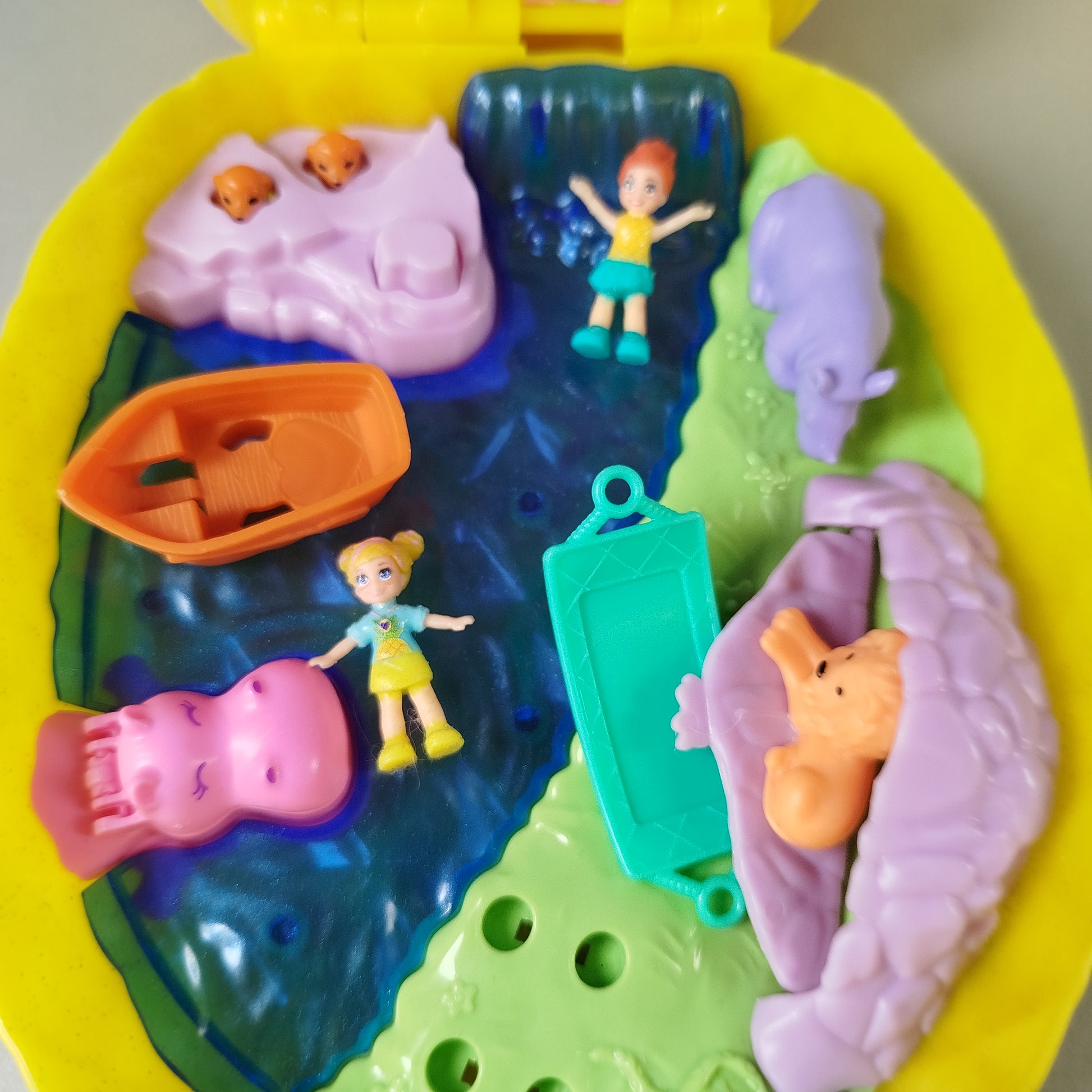 Polly Pocket Kompakt-Spielsets – Dschungel & Abenteuer, Set von 2