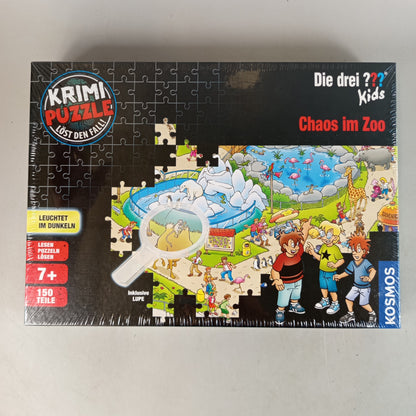Kosmos Bundle drei ??? Kids 2x Puzzle, neuwertig, ab 6 7 8 Jahre | ✅ geprüft 