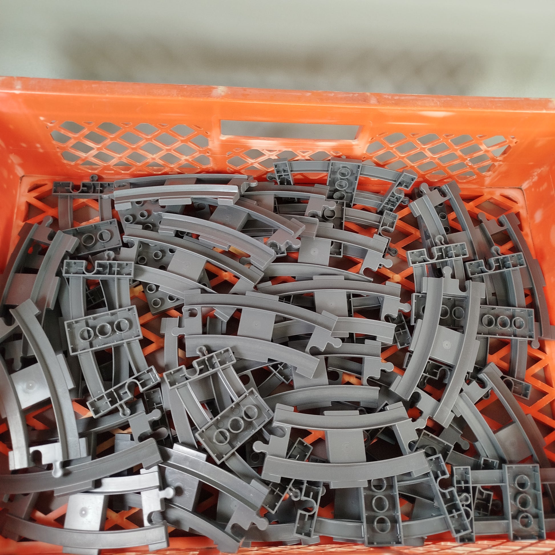 LEGO Duplo Eisenbahnschienen Set – graue Schienen, sehr gut