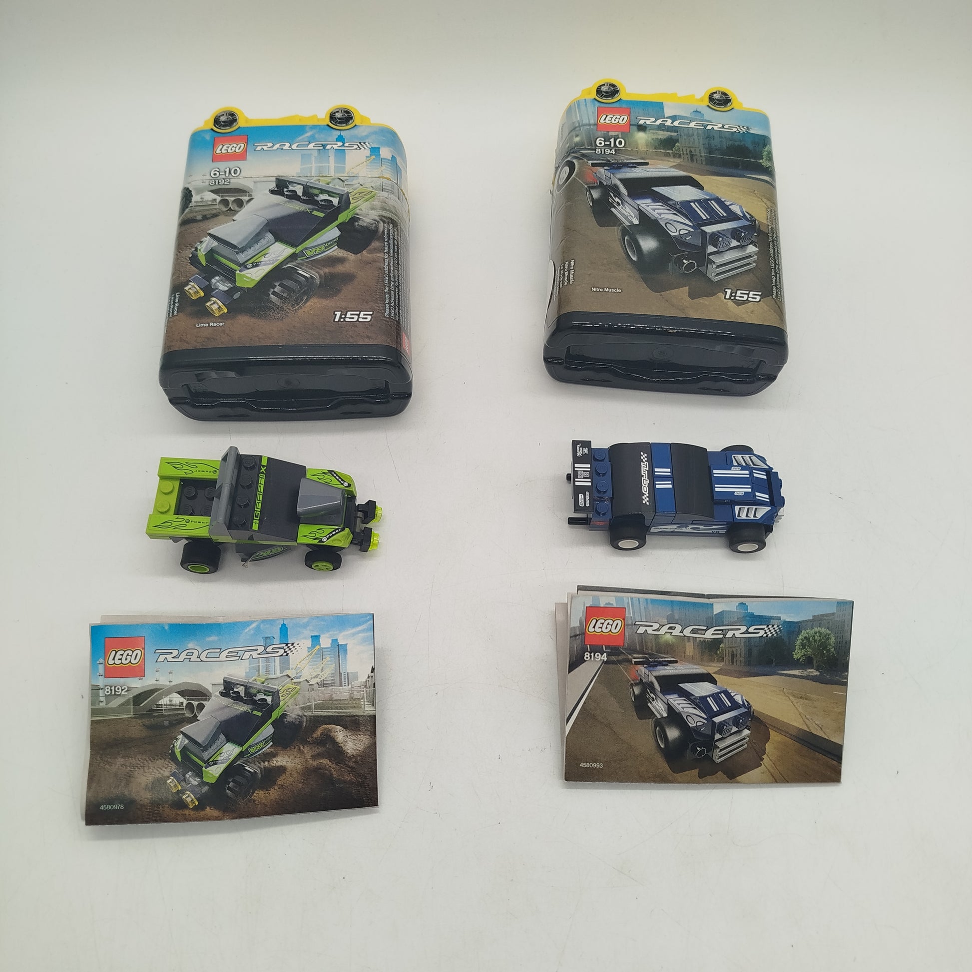 LEGO Bundle Racers 8192 8194 Set von 2PKW,gebraucht,ab 6 7 8 Jahre | ✅ geprüft 