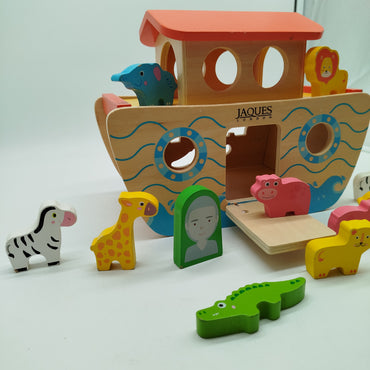 Jaques London Arche Noah Holzspielzeug Set mit Tieren