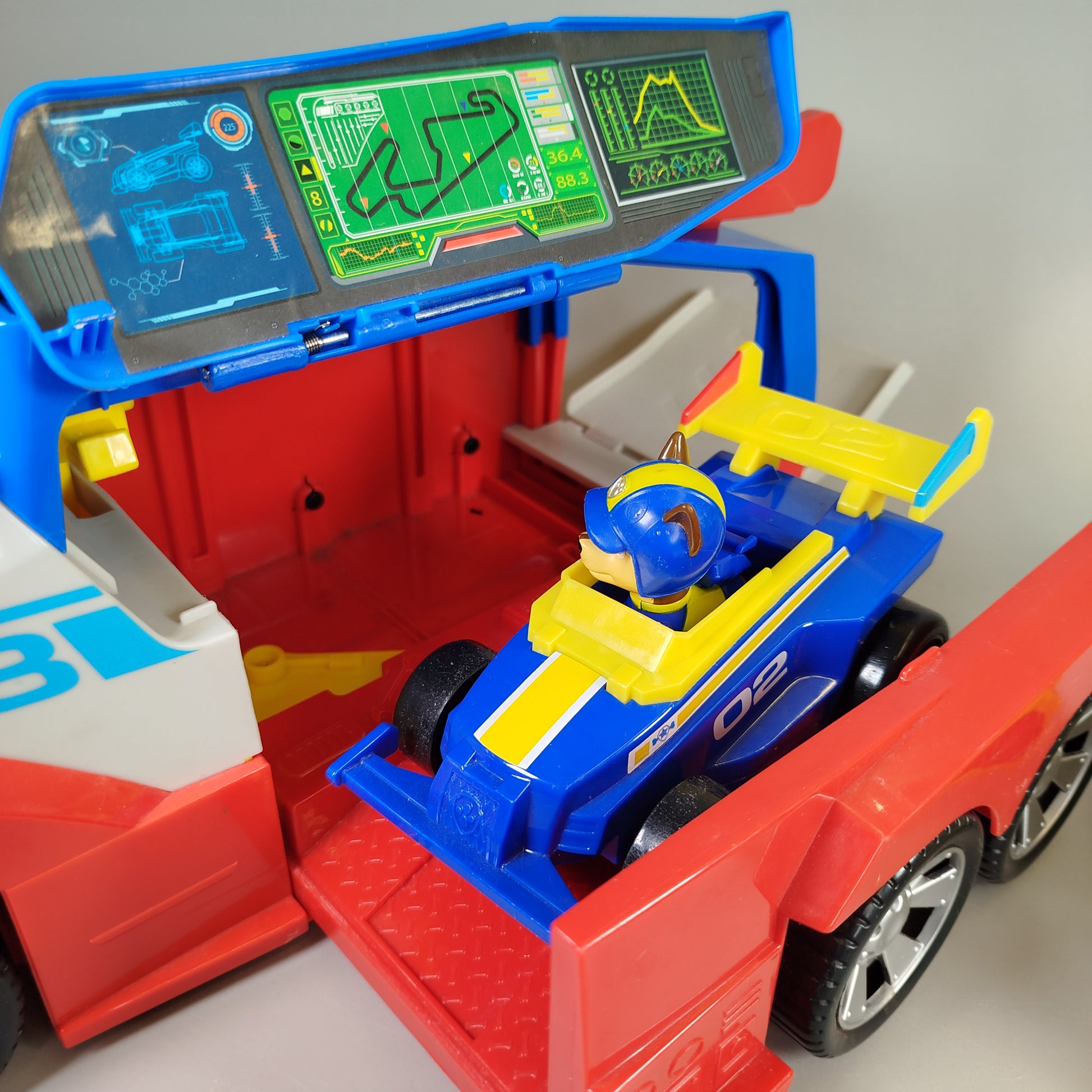 Paw Patrol Spielzeugfahrzeug-Set – Transporter, Figuren, leichte Spuren