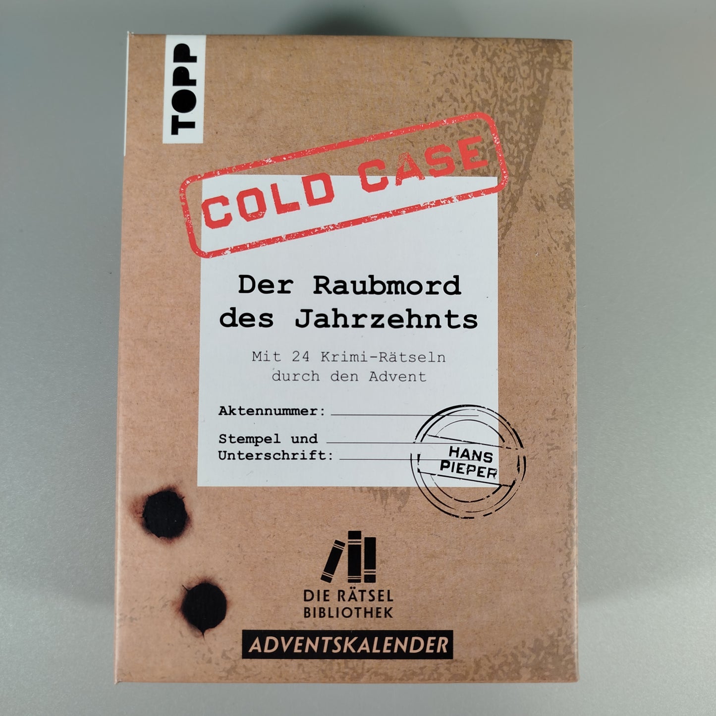 Die Rätselbibliothek. Adventskalender Cold Case: Der Raubmord des Jahrzehnts