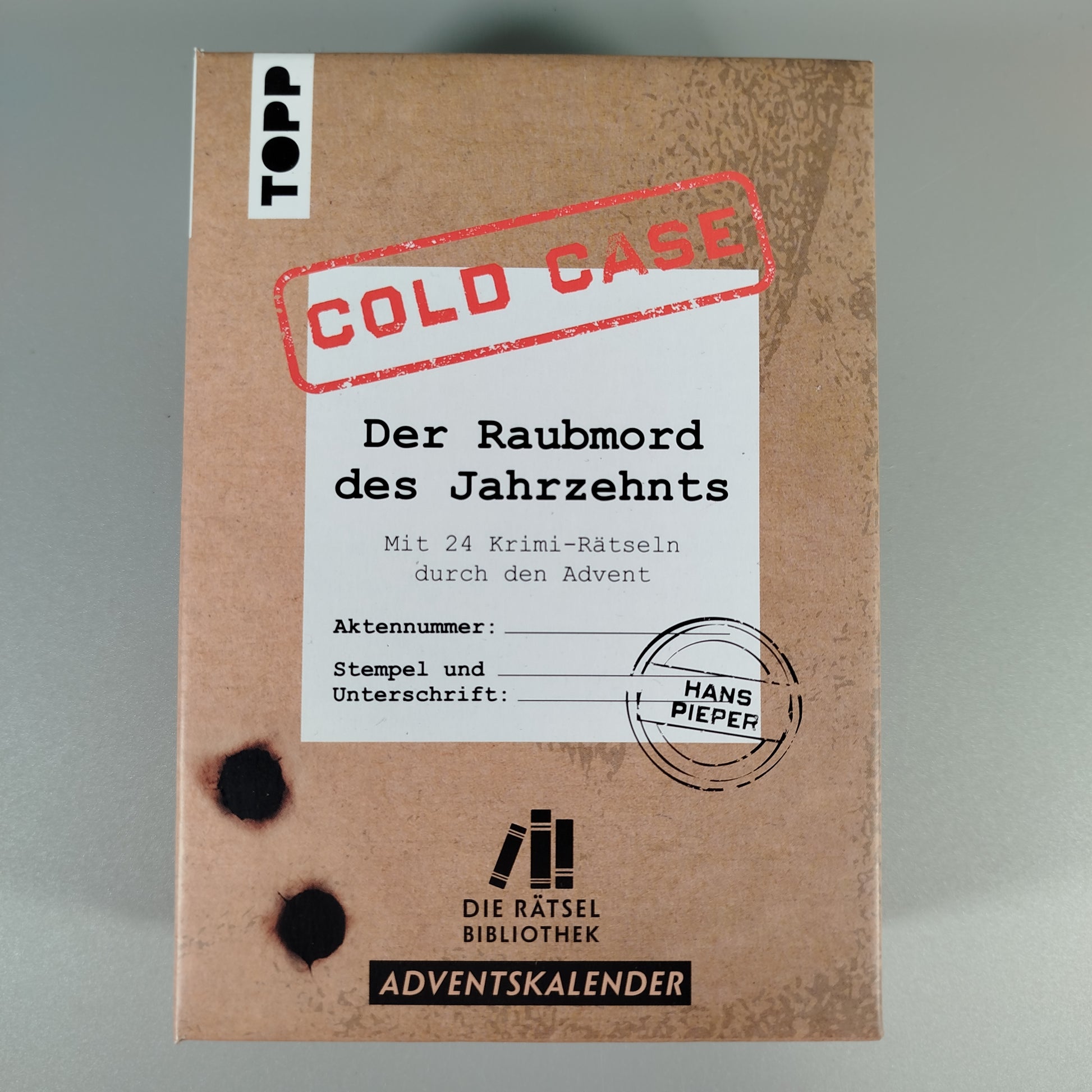Die Rätselbibliothek. Adventskalender Cold Case: Der Raubmord des Jahrzehnts
