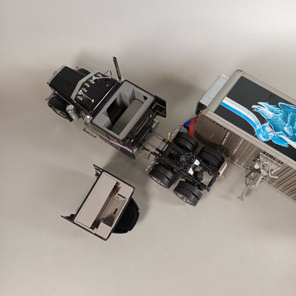 Franklin Mint Precision Models Peterbilt Modelltruck mit Anhänger – Sammlerfigur