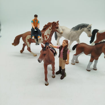 Schleich Bundle Set von 7 Pferde & Reiterinnen