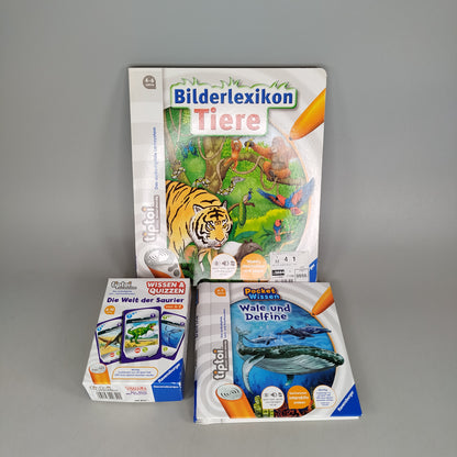 Ravensburger Bundle tiptoi Set von 3 Lernspiel Tiere & Wissen