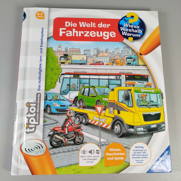 Ravensburger Tiptoi Lernspielset - Fahrzeuge Buch & Tierreich Memory, Stift