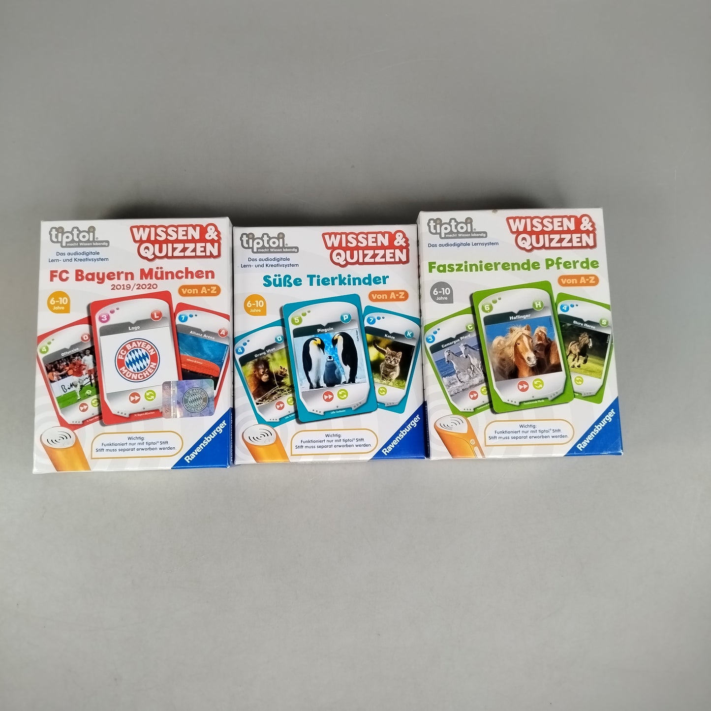 Bundle Ravensburger 3x TipToi Wissen & Quizzen Set