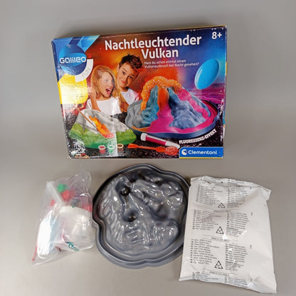 Clementoni Galileo FUN Nachtleuchtender Vulkan Experimentierset