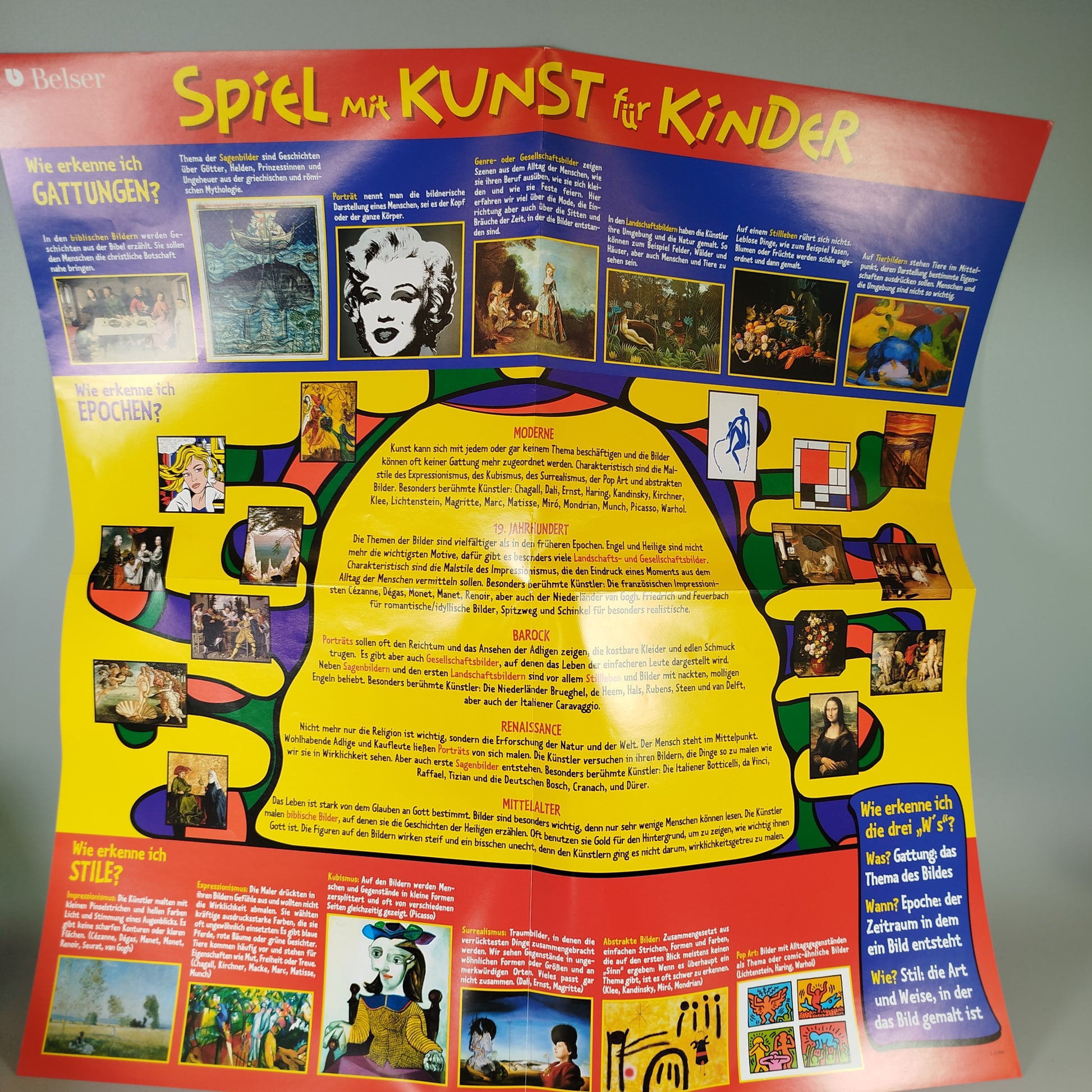 Kosmos Spiel mit Kunst für Kinder, Brettspiel, OVP