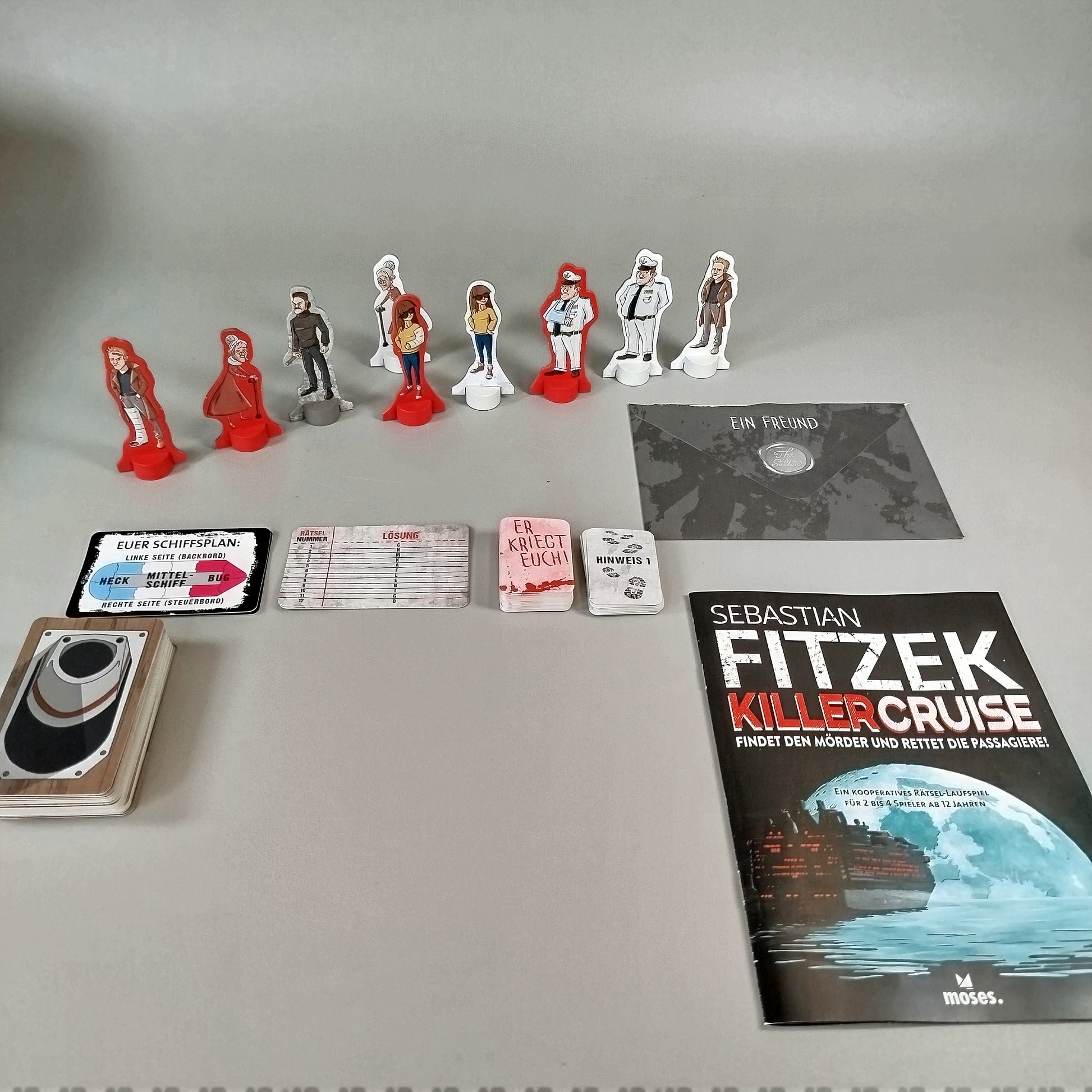 moses. Brettspiel - Killercruise - Finden und Retten