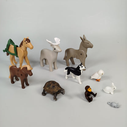 Playmobil Tierfiguren-Set - Bauernhof & Wildtiere - 10-teilig