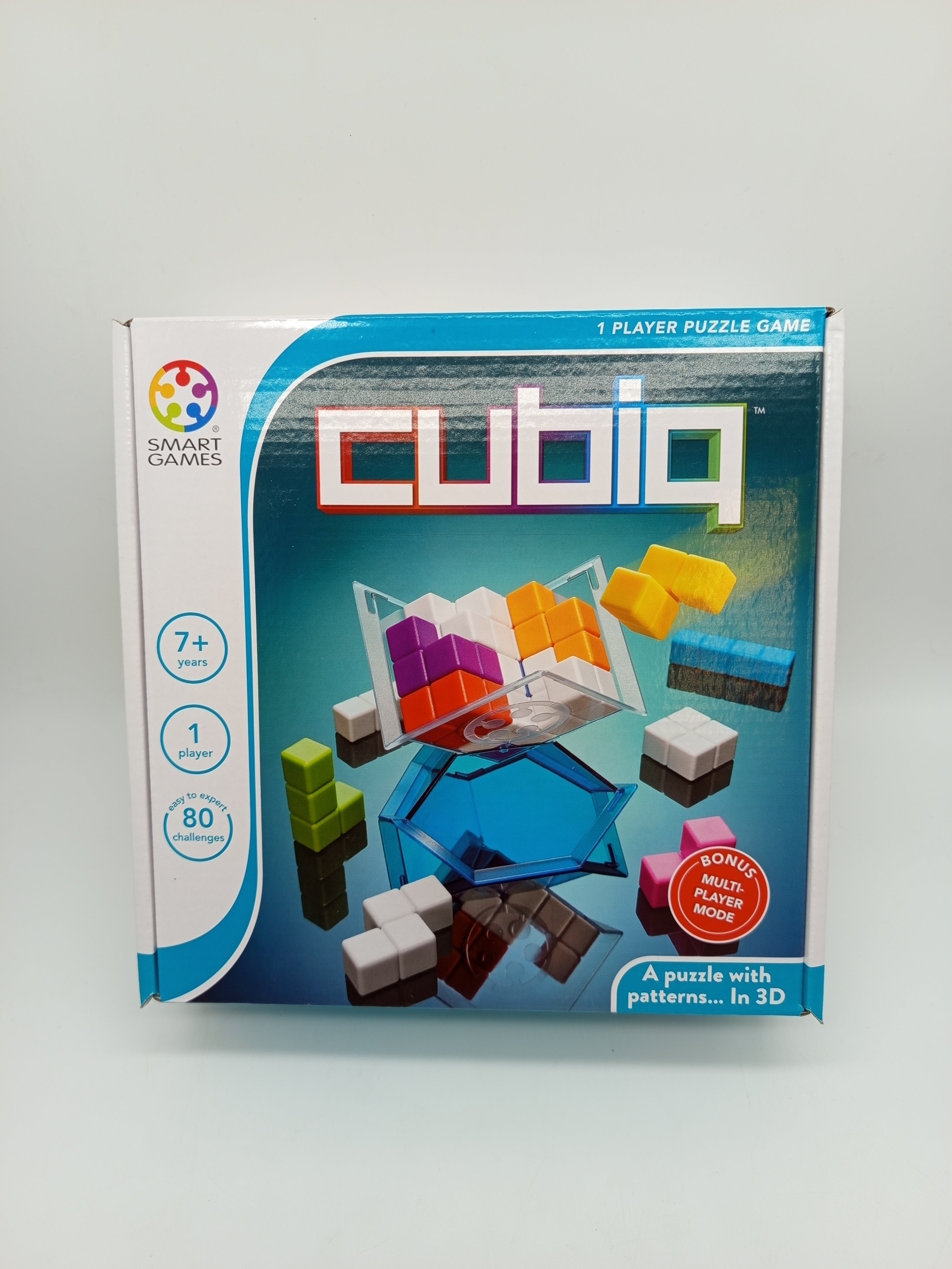 Smart Games Cubiq 3D Logikspiel – Puzzle mit 80 Aufgaben, neu, OVP