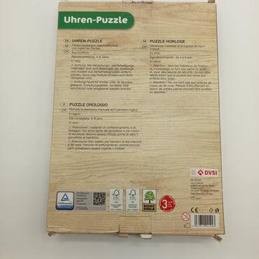 Playtive Junior Lernuhr Puzzle – Lernspiel mit 87 Teilen, OVP