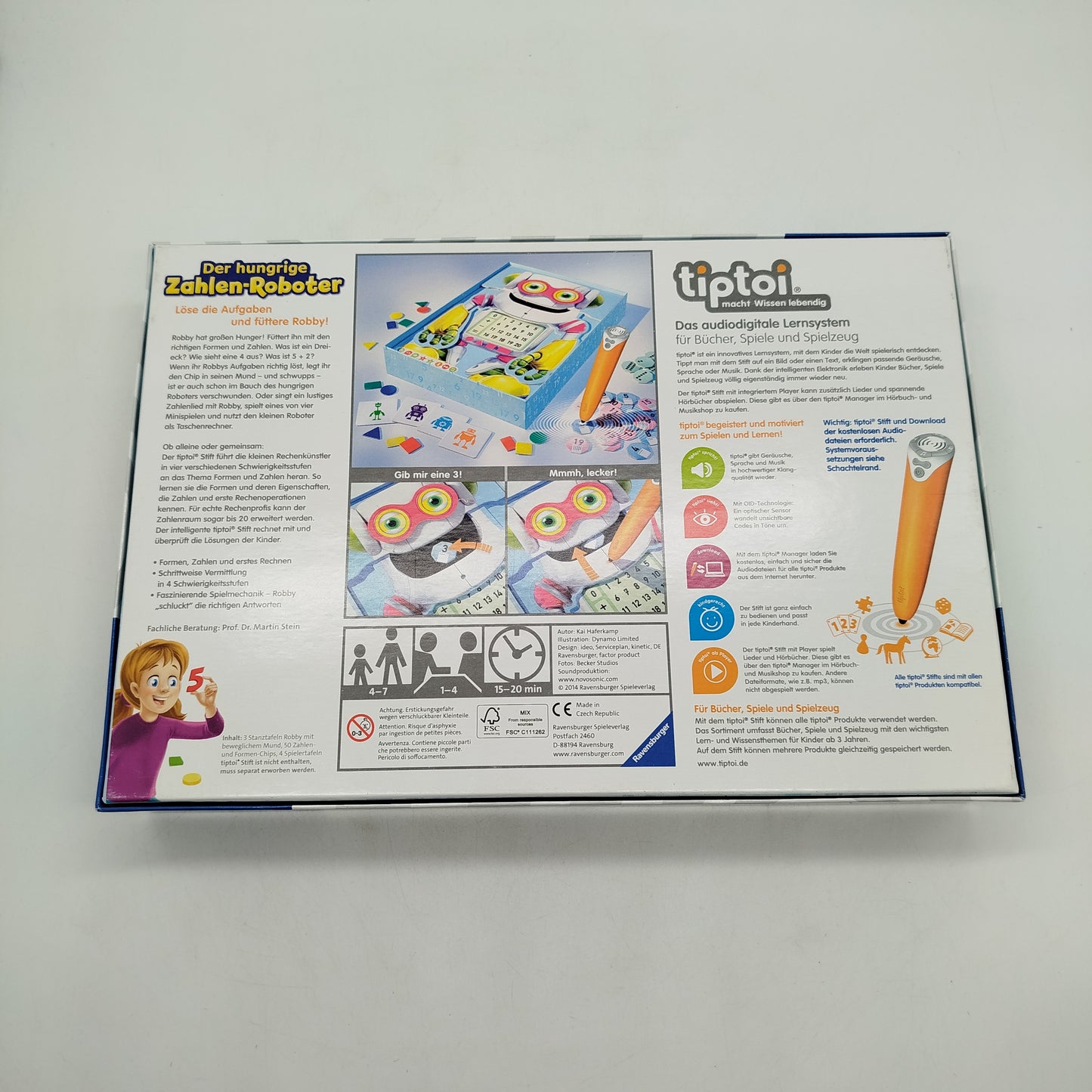 Ravensburger TipToi Zahlenroboter 00706 Lernspiel Neuwertig