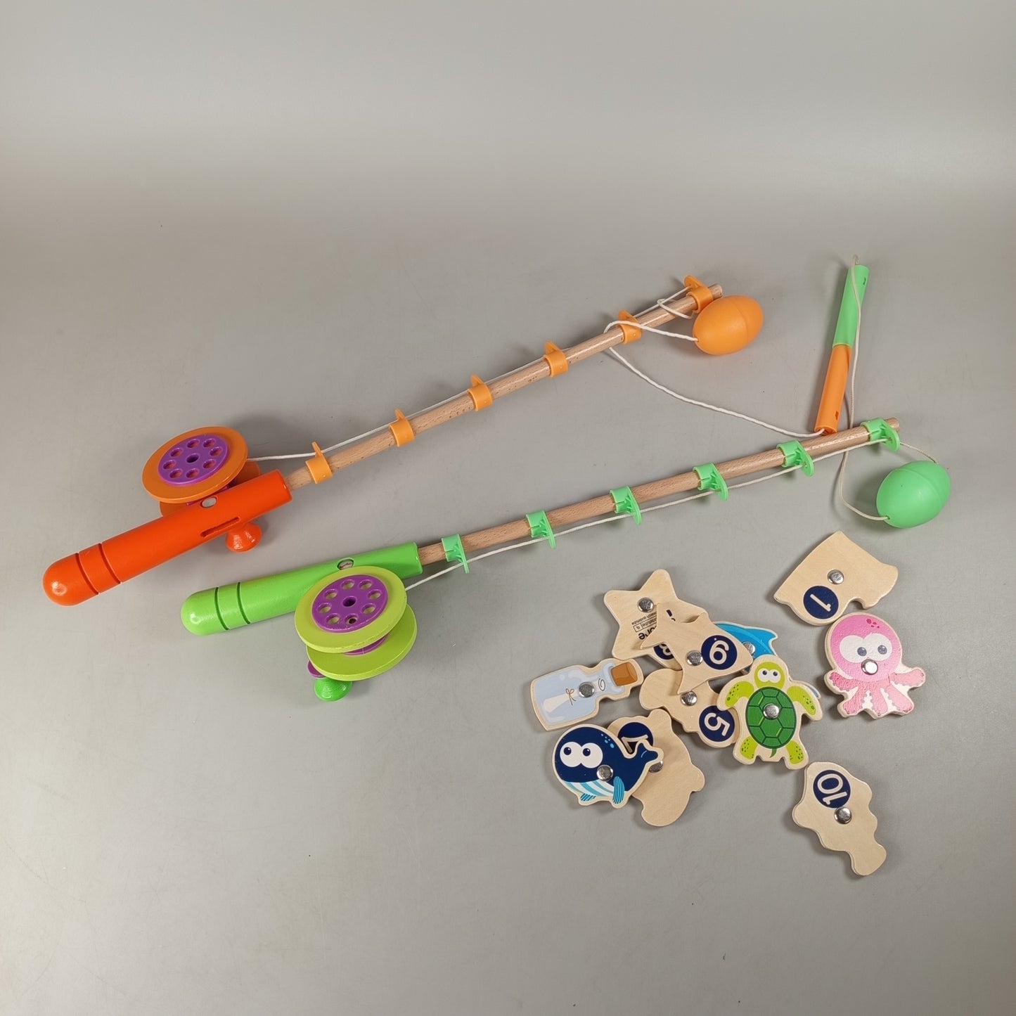 Bundle Angelspiel Holz Meerestiere Set von 14